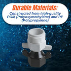 SEAFLO (NO: 51F010) 3/4" MNPT x 1/2" FNPT Threaded Straight Universal Pump Fitting for SHURFLO, SEAFLO, Circle River, Johnson, Jabsco, FLOJET, REMCO, Lippert, USA ADVENTURE and other Pumps (Choose Pack Size)