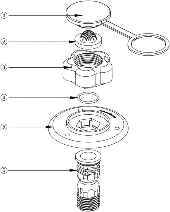 SEAFLO Plastic Water Inlet RV/Marine/Water Systems