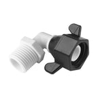 SEAFLO - (NO: 51F04) - 1/2"-14 FNPT x 1/2" Threaded Angled Universal Pump Fitting for SHURFLO, SEAFLO, Circle River, Johnson, Jabsco, FLOJET, REMCO, Lippert, USA ADVENTURE and other Pumps (Choose Pack Size)