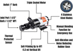 SEAFLO 01-Series Macerator Pump with Improved Motor (12 GPM|45LPM) (Choose 12V or 24V)