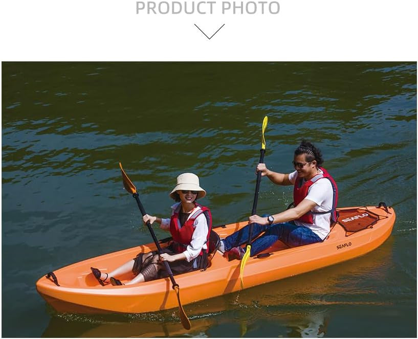 SEAFLO Premium Sit-on Recreational/Day Touring/Sea Kayaks(8'8"-16'2.4") (BMA118-Orange 11' 8.4")