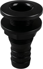 SEAFLO Thru Hull Fitting, Marine Boat, Plastic Drain Overflow Connector, Corrosion Resistant Saltwater Safe, Bilge Port Deck Outlet,(⅝,¾,1,1⅛,1¼,1½, & 2" Options)(1,2,5, &10 Packs)(White/Black)