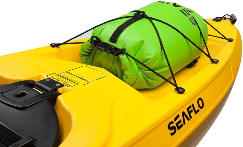 SEAFLO Premium Sit-on Recreational/Day Touring/Sea Kayaks(8'8"-16'2.4") (BNA087-Yellow 8' 8")