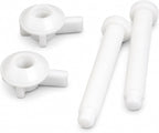 Compact Toilet Cover Kit, Wood Oval Replacement Seat Lid