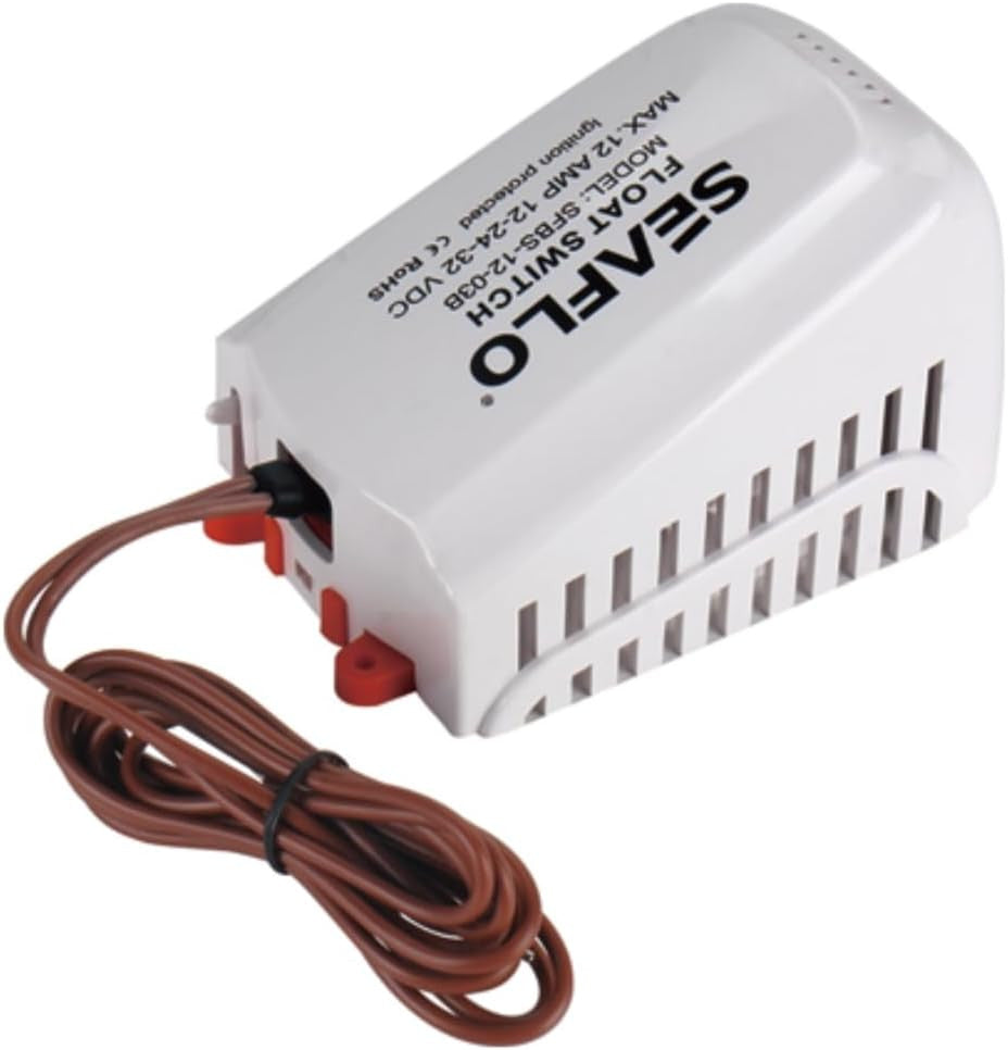 SEAFLO 03 Series Max 25A Bilge Pump Float Switch with Strainer Housing - 12V/24V