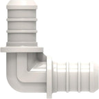 SEAFLO Plastic PEX Pipe Coupling Fitting 90 Degree 1/2" Barb x 1/2" Barb Fitting Elbow Adapter-Compatible with PEX or PE-RT Pipe, Corrosion Resistant (5-Pack)