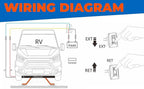 SEAFLO Momentary Reversing Polarity 30A Rocker Switch 4 Pin for Stabilizer Toung Jack RV Leveling or Ballast Pump Control Motor UP Down (1-Pack)
