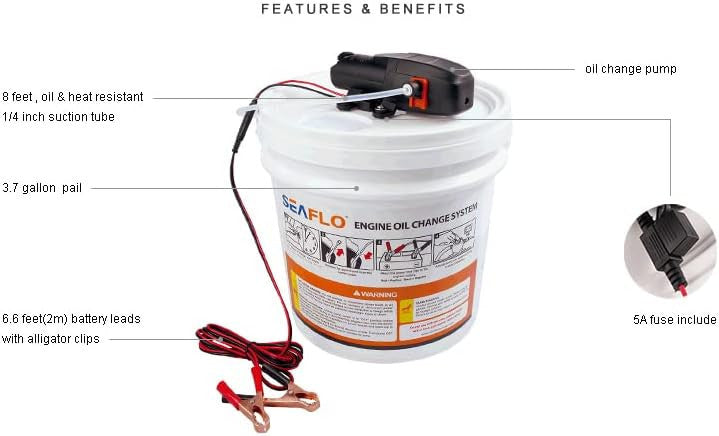 SEAFLO Oil Change System (12V | 3.7 GPM)