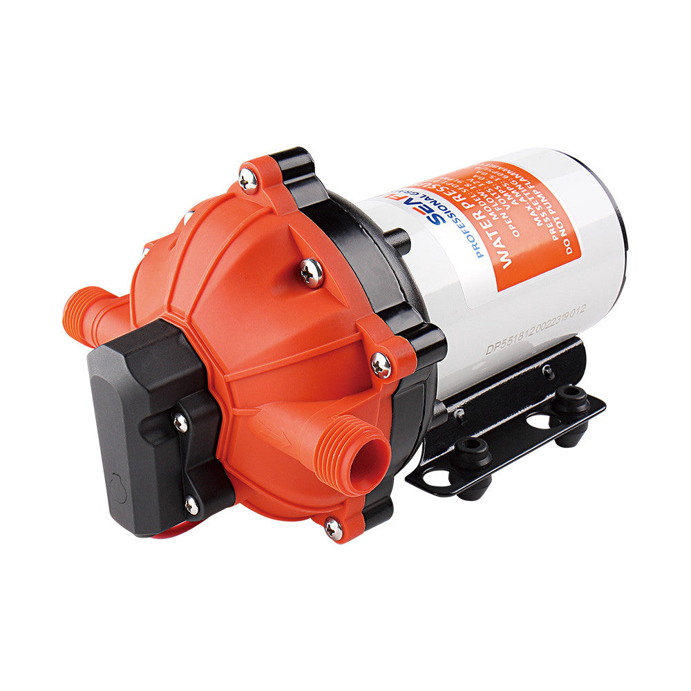 SEAFLO 55-Series Washdown Deck Wash Pump Kit for RV, Boat, Marine Yacht with HEAVY DUTY PRESSURE SWITCH - 60PSI | 5.5GPM (Choose 12V or 24V)