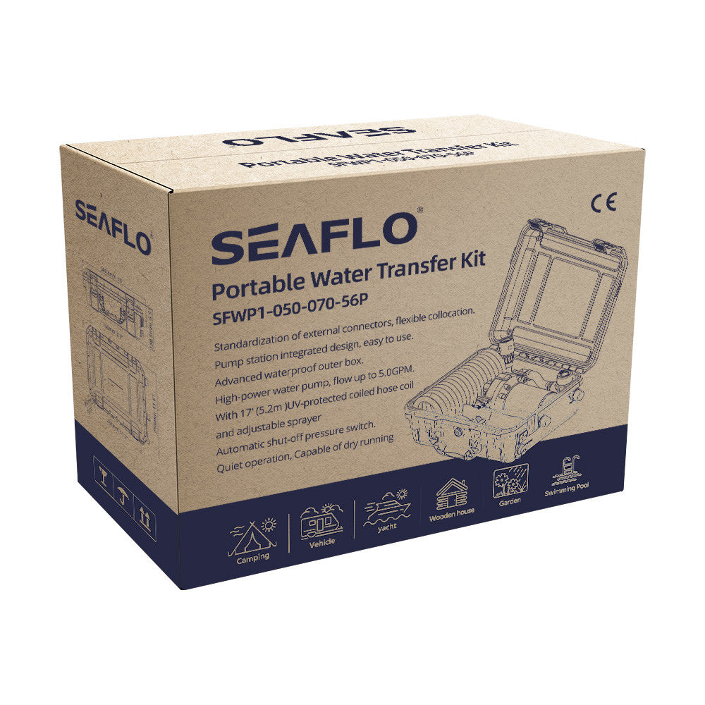 SEAFLO 56 Series Portable Washdown Pump Kit (12V | 70PS | 5.0GPM)