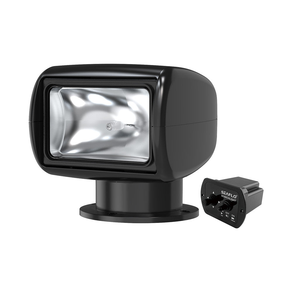 SEAFLO 02 Series Remote Control Halogen Searchlight-175000 cd (12V | 24V)(Black/White)