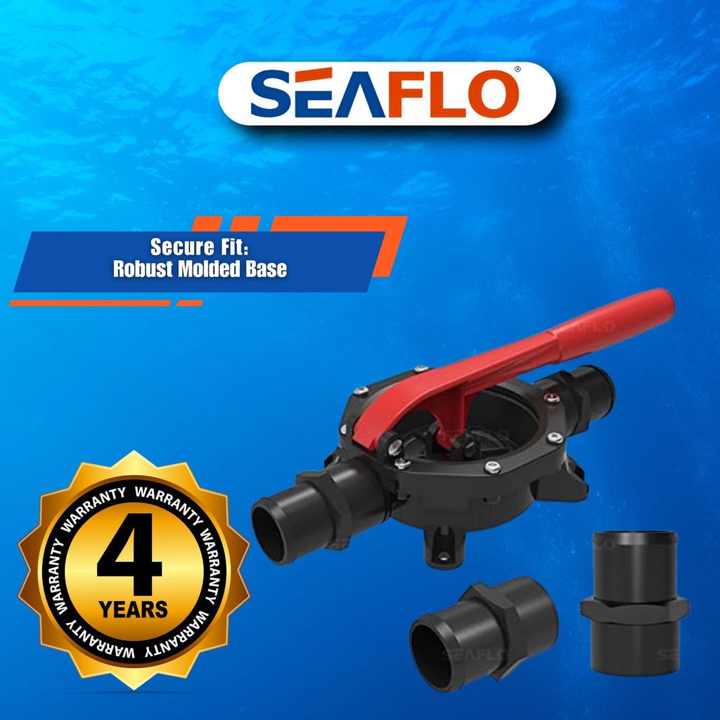 SEAFLO 720 GPH Diaphragm Hand Pump with 1.50" Hose Connections