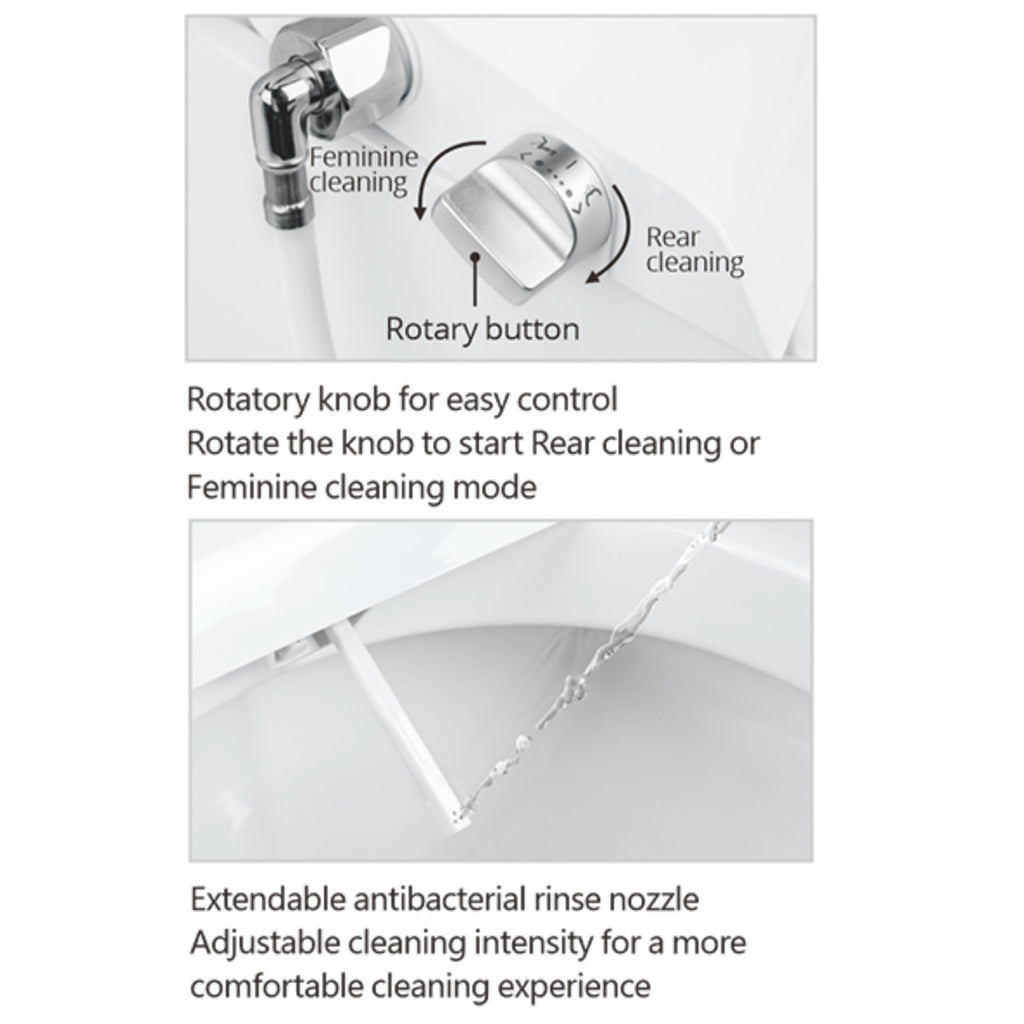 SEAFLO Deluxe Flush Electric Marine Toilets w/ Built-in Bidet - Smart Flushing System, Ceramic Bowl, Soft Close Seat, Quiet Flush Macerator Pump (Choose Fresh/Raw Water and 12V/24V Options)