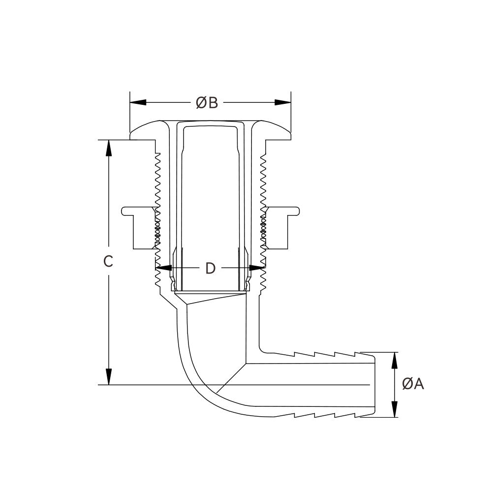 SEAFLO Tank Ventilator, Angle