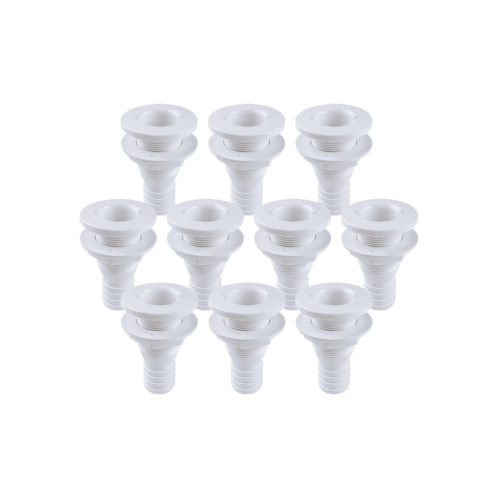 SEAFLO 5/8" Thru Hull Fittings (Black | White)