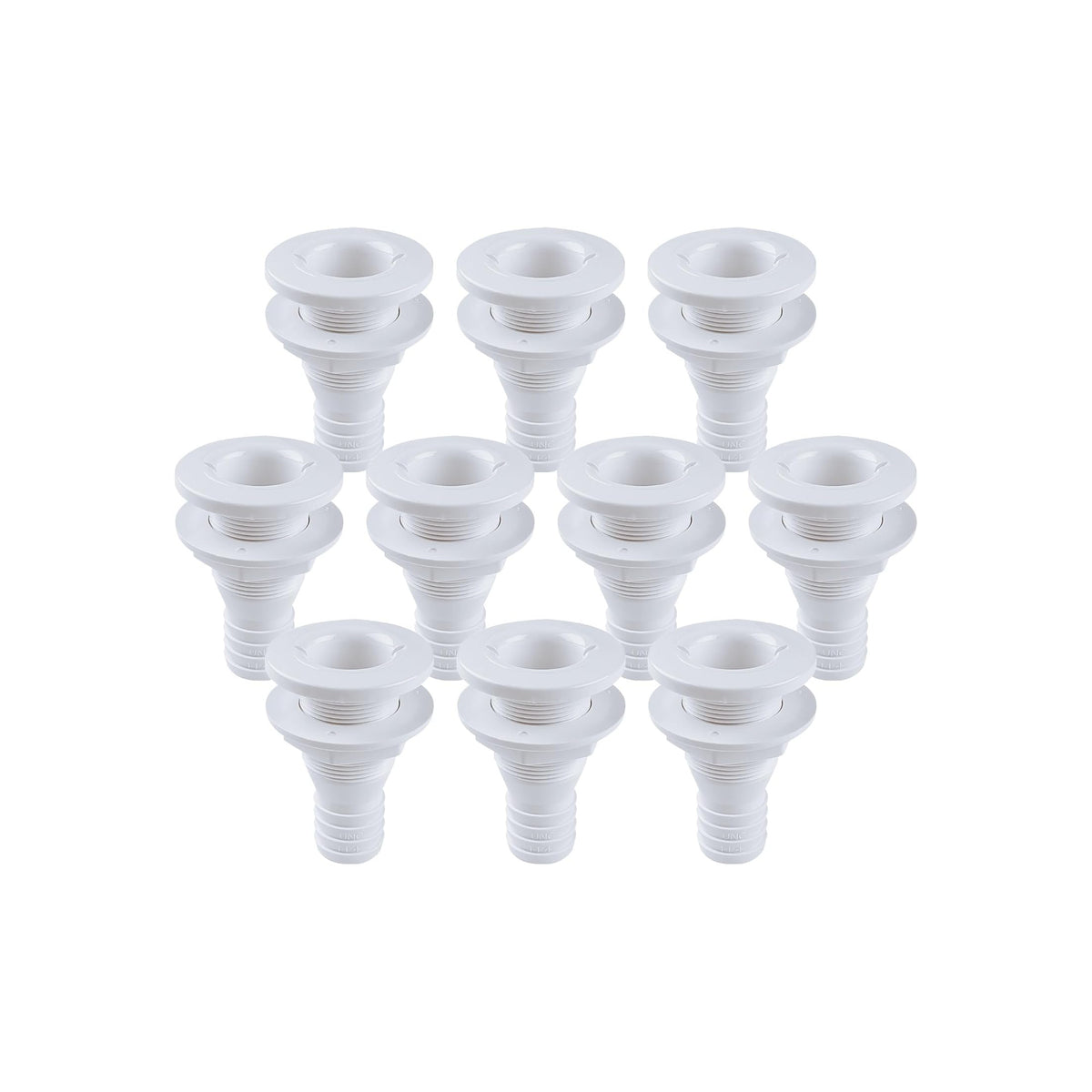 SEAFLO 5/8" Thru Hull Fittings (Black | White)