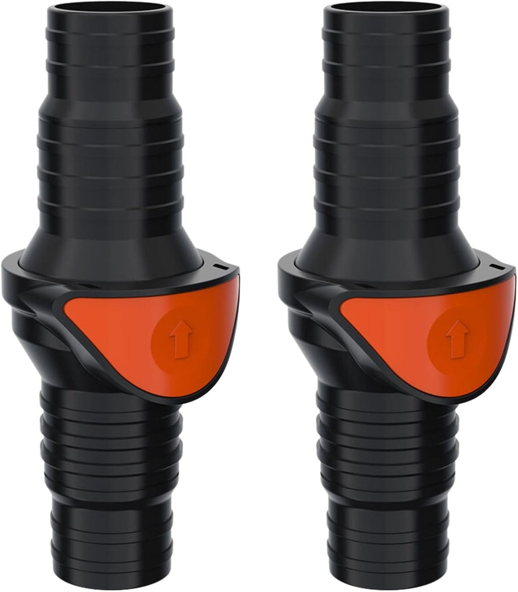 SEAFLO in-Line/ 90° Quick Disconnect Non-Return Check Valve PA6+GF+POM Construction, Anti-Backflow Design, Versatile Applications (Choose Size and Style)