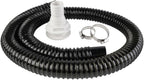 SEAFLO Bilge Pump Installation Kit 1-1/8" Outlet Plumbing Kit | 4.5 FT Kink-Free Flexible PVC Hose | Includes 2 316 Stainless Steel Hose Clamps and 1-1/8" Thru-Hull Fitting