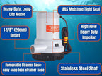 SEAFLO 01-Series 2000 GPH Submersible Bilge Pump (Choose 12V or 24V)