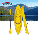 SEAFLO Premium Sit-on Recreational/Day Touring/Sea Kayaks(8'8"-16'2.4") (BNA087-Yellow 8' 8")