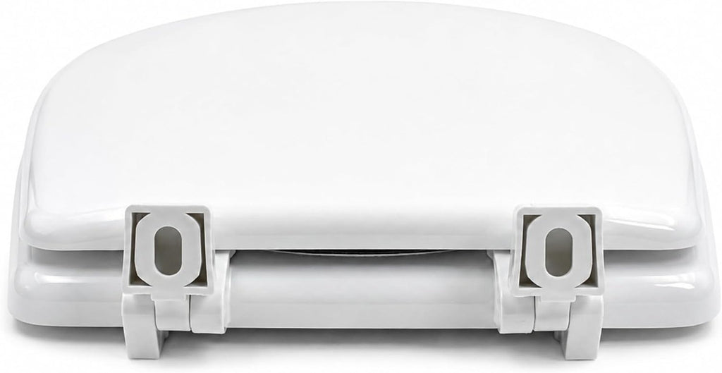 Compact Toilet Cover Kit, Wood Oval Replacement Seat Lid