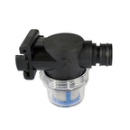 SEAFLO Inline Water Pump Filter 52S02-3/4" Male Quick Attach with 1/2" Hose Barb, 50 MeshSteel Strainer with Plastic Shell, Fits SEAFLO 56 Series Pumps, RV, Marine, Agriculture, Lawn Care (1-Pack)