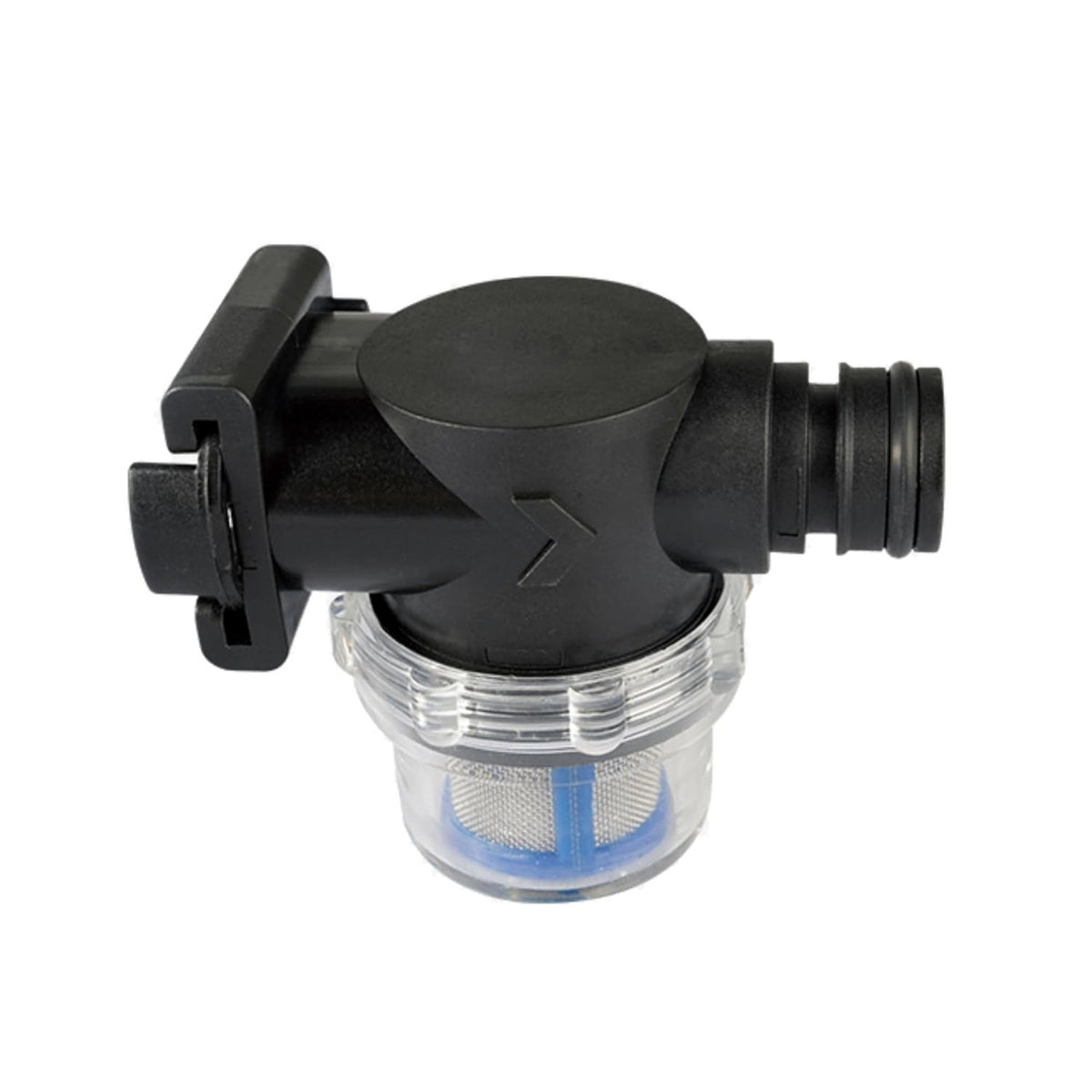 SEAFLO Inline Water Pump Filter 52S02-3/4" Male Quick Attach with 1/2" Hose Barb, 50 MeshSteel Strainer with Plastic Shell, Fits SEAFLO 56 Series Pumps, RV, Marine, Agriculture, Lawn Care (1-Pack)