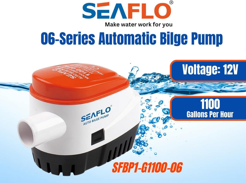 SEAFLO 06-Series  Automatic Bilge Pump (12V | 1100GPH)