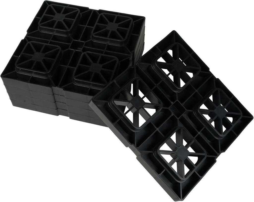 SEAFLO Heavy Duty RV Leveling Blocks Compatible with Single Wheels, Double Wheels, Hydraulic Jacks, Tongue Jacks and More Orange 5 Pack… B0C91JNZPM