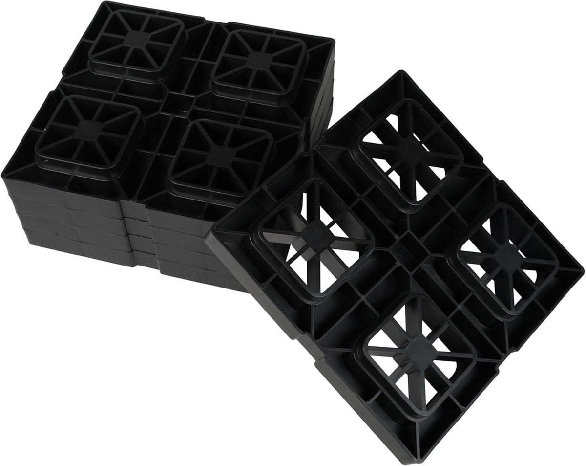 SEAFLO Heavy Duty RV Leveling Blocks Compatible with Single Wheels, Double Wheels, Hydraulic Jacks, Tongue Jacks and More Orange 5 Pack… B0C91JNZPM