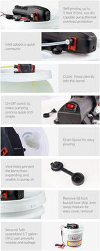 SEAFLO Oil Change System (12V | 3.7 GPM)