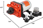 SEAFLO 42 Series 24V 3.0GPM 55PSI Continuous Duty Diaphragm Pump with Bypass for Reduced Cycling | Fresh and Salt Water | UL Certified | Self-Priming for Marine, RV, Off-Grid, and Caravan