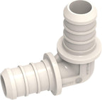 SEAFLO Plastic PEX Pipe Coupling Fitting 90 Degree 1/2" Barb x 1/2" Barb Fitting Elbow Adapter-Compatible with PEX or PE-RT Pipe, Corrosion Resistant (5-Pack)