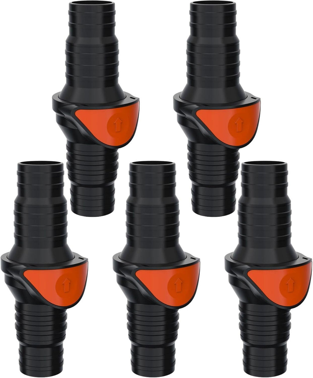 SEAFLO in-Line/ 90° Quick Disconnect Non-Return Check Valve PA6+GF+POM Construction, Anti-Backflow Design, Versatile Applications (Choose Size and Style)