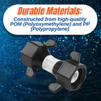 SEAFLO - (NO: 51F09) - 1/2" FNPT x 1/2" FNPT Barbed Straight Universal Pump Fitting for SHURFLO, SEAFLO, Circle River, Johnson, Jabsco, FLOJET, REMCO, Lippert, USA ADVENTURE and other Pumps (Choose Pack Size)