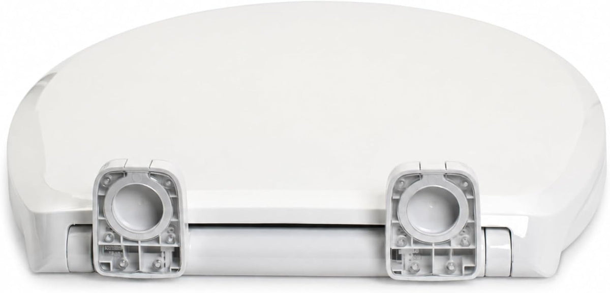 Toilet Cover Kit with Soft Close Seat, Oval Fully Plastic Replacement Seat Lid