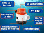 SEAFLO 01-Series 4700 GPH Heavy Duty Electric Bilge Pump (Choose 12V or 24V)