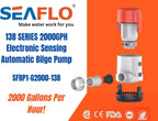 SEAFLO 13B-Series  Electronic Sensing Automatic Bilge Pump (12V | 2000GPH)