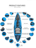 SEAFLO Fishing Kayak BFA106-A | Orange 10'8.5"
