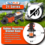 SEAFLO 21-Series On Demand Diaphragm Water Pressure Pump (1.2 GPM | 35 PSI) (Choose 12V or 24V)