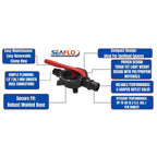 SEAFLO 720 GPH Diaphragm Hand Pump with 1.50" Hose Connections