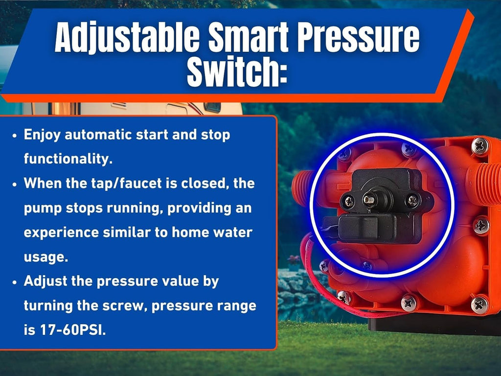 SEAFLO 42 Series 24V 3.0GPM 55PSI Continuous Duty Diaphragm Pump with Bypass for Reduced Cycling | Fresh and Salt Water | UL Certified | Self-Priming for Marine, RV, Off-Grid, and Caravan