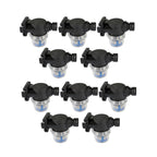 SEAFLO Inline Water Pump Filter 52S02-3/4" Male Quick Attach with 1/2" Hose Barb, 50 MeshSteel Strainer with Plastic Shell, Fits SEAFLO 56 Series Pumps, RV, Marine, Agriculture, Lawn Care (10-Pack)