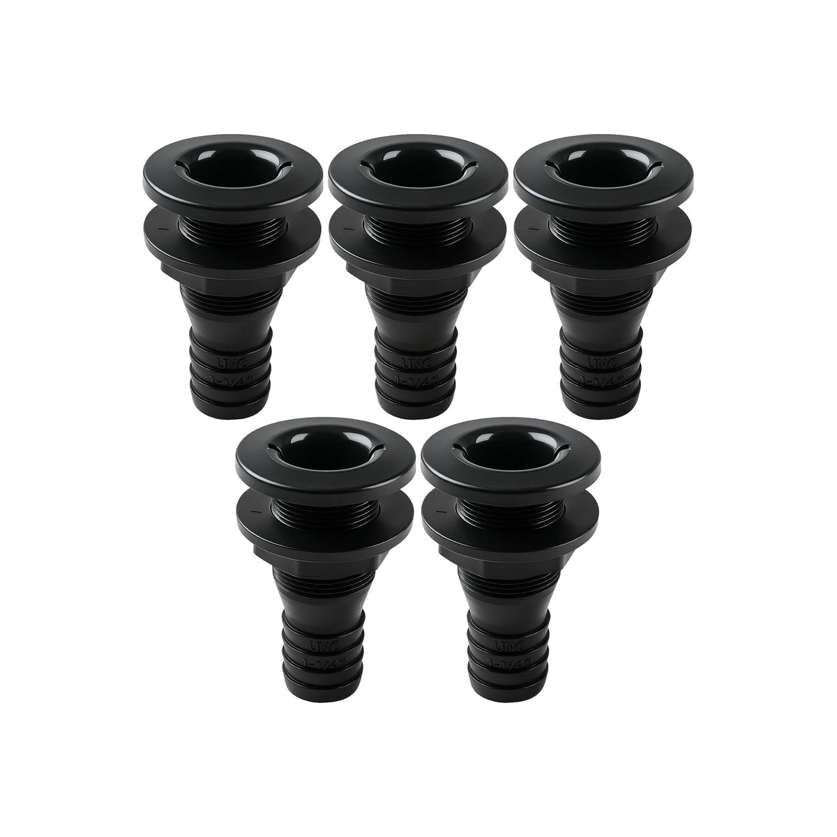 SEAFLO 5/8" Thru Hull Fittings (Black | White)