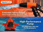 SEAFLO 33-Series Washdown Deck Wash Pump Kit for Rv Boat Marine Yacht with HEAVY DUTY PRESSURE SWITCH (12V|70 PSI|3.0GPM)