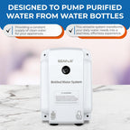 SEAFLO Bottled Water System - Convenient On/Off Switch, 20ft Discharge Tube, Wall Plug