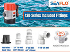 SEAFLO 13B-Series  Automatic Water Sensing Bilge Pump (12V | 800GPH)