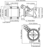Quick Release RV Macerator Pump - 12V, 12GPM RV Dump Station Mount
