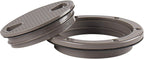 SEAFLO 4" - 6" Tan Circular Non Slip Inspection Hatch with Detachable Cover and Foam Seal