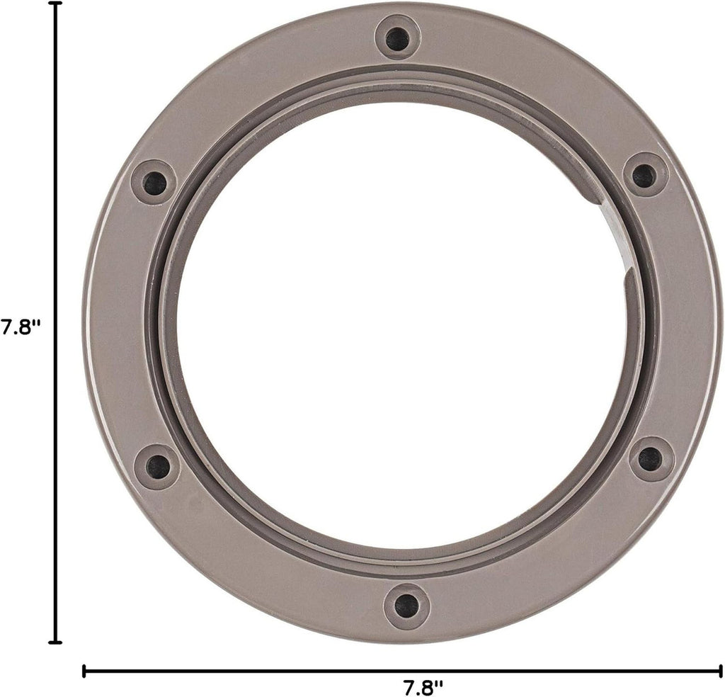 SEAFLO 4" - 6" Tan Circular Non Slip Inspection Hatch with Detachable Cover and Foam Seal